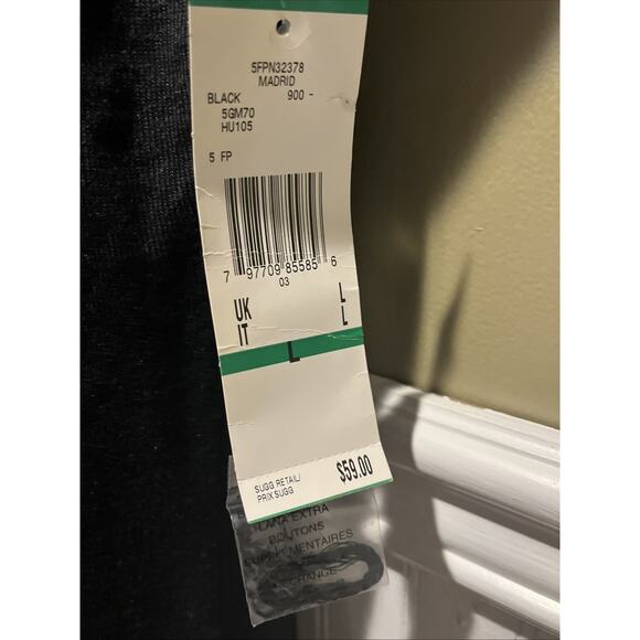 NWT Anne Klein Black Sleeveless Tank Sz L Silk Cotton Blend Round Neck - Picture 5 of 11